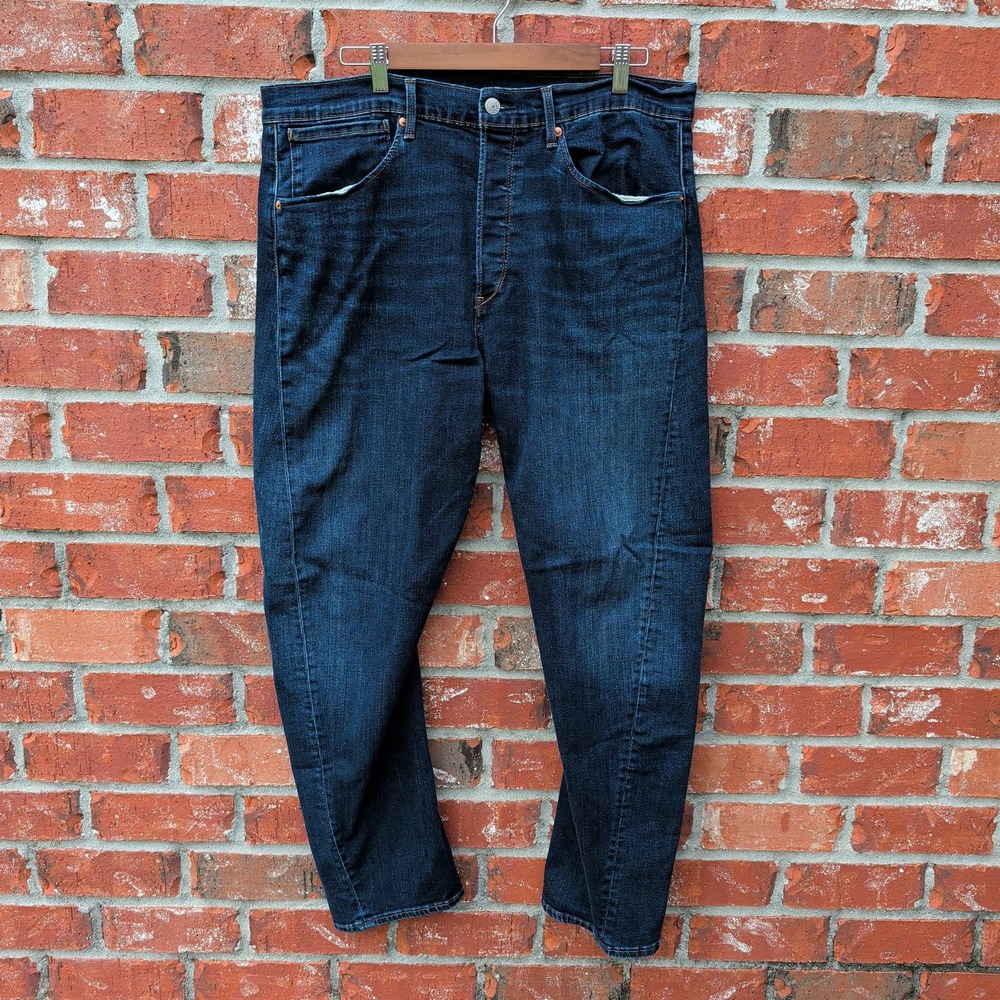 Levi's Engineered Jeans 502 Regular Taper Mens 36x32 Dark Wash LEJ Premium Denim
